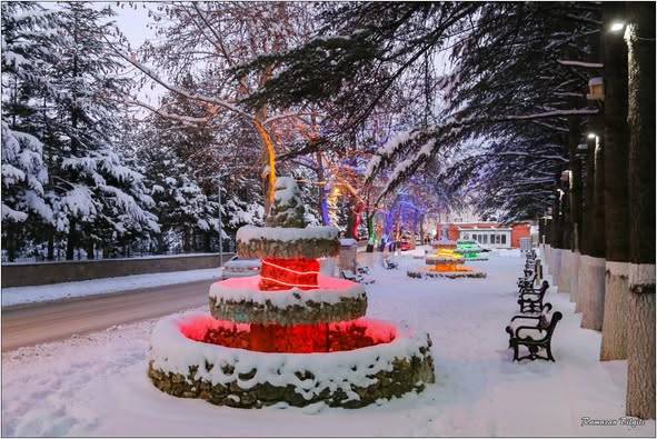 Konya’nın karla kaplı ilçesinden kartpostallık kareler 16